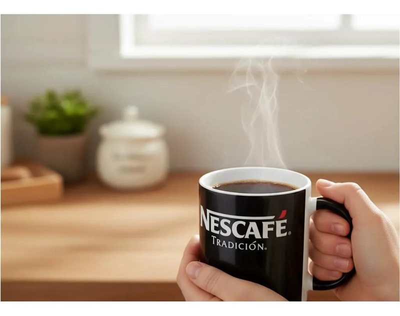 TAZA DE CERAMICA NEGRA PARA CAFE  Y TE  CON DISEÑO ORIGINAL - 3