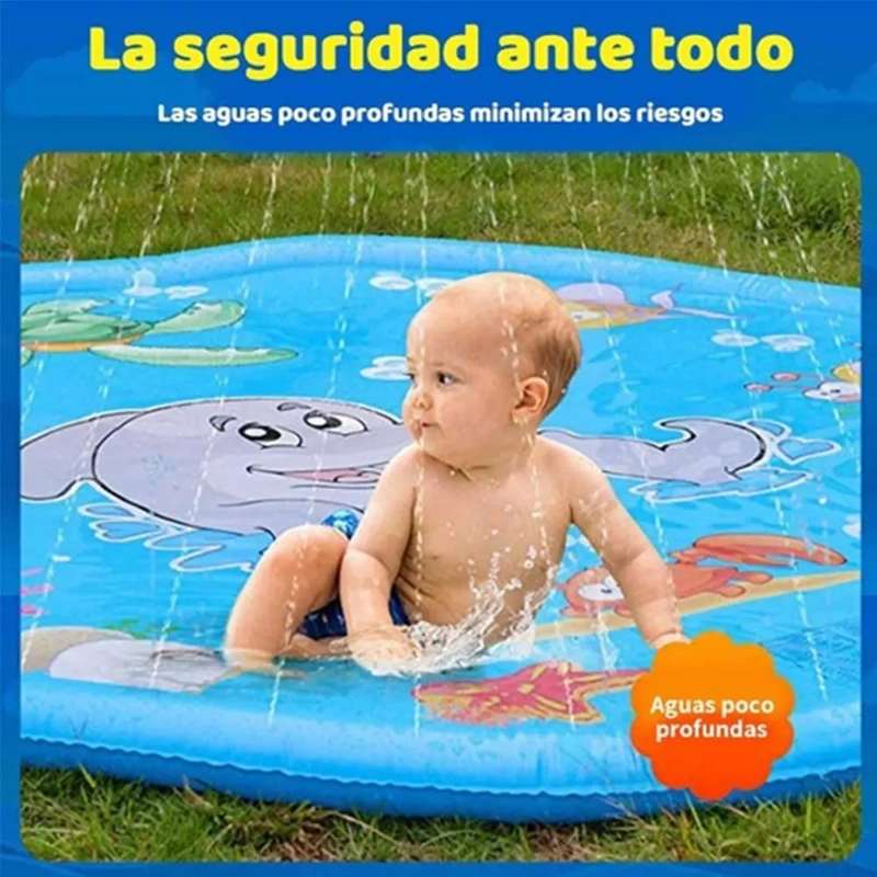 ALBERCA REDONDA INFLABLE PARA NIÑOS DE 100 CM - 6