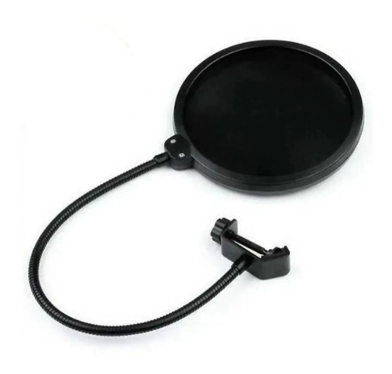 FILTRO ANTIPOP DOBLE CAPA PARA MICROFONO CON BRAZO AJUSTABLE - 1