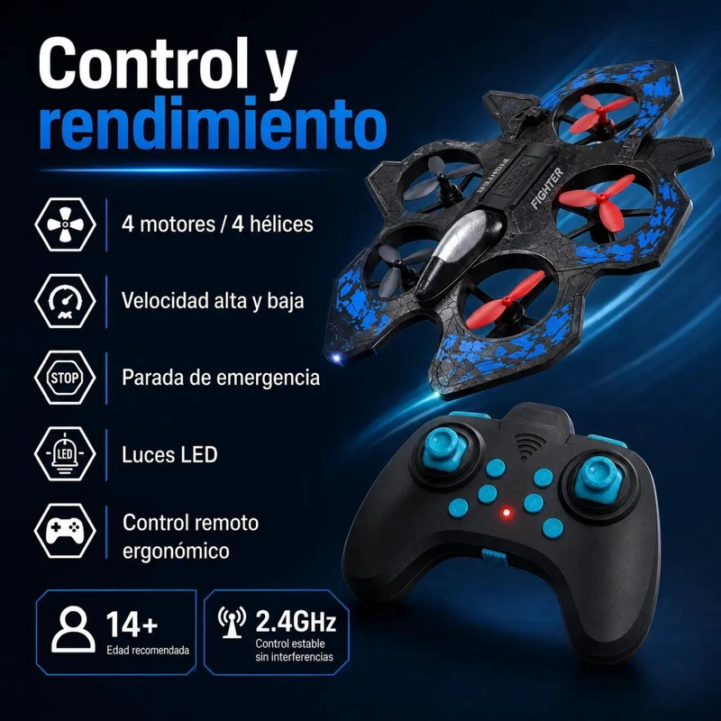 AVION JUGUETE CONTROL REMOTO 25X18CM DIVERSION AE REA - 3