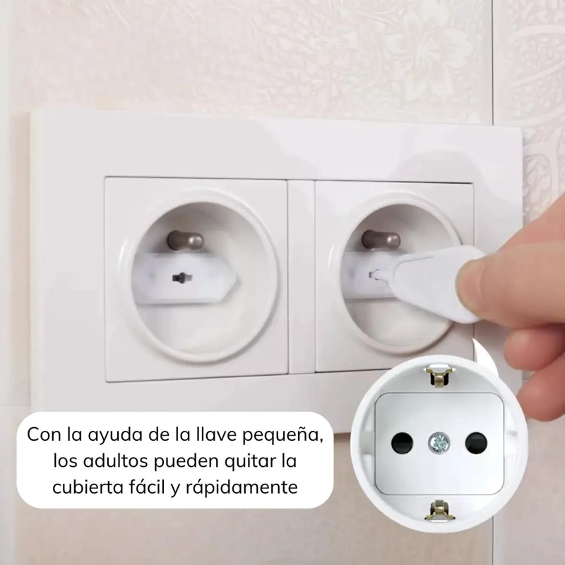 PROTECTOR DE ENCHUFE DE SEGURIDAD PARA BEBE S 20 UNIDADES - 5
