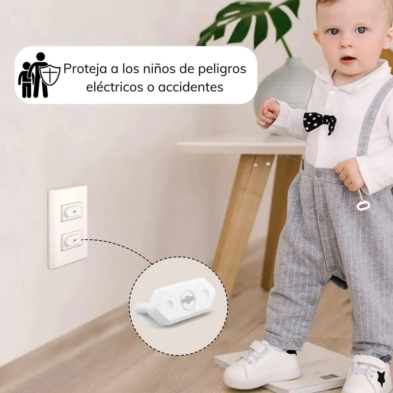 PROTECTOR DE ENCHUFE DE SEGURIDAD PARA BEBE S 20 UNIDADES - 7