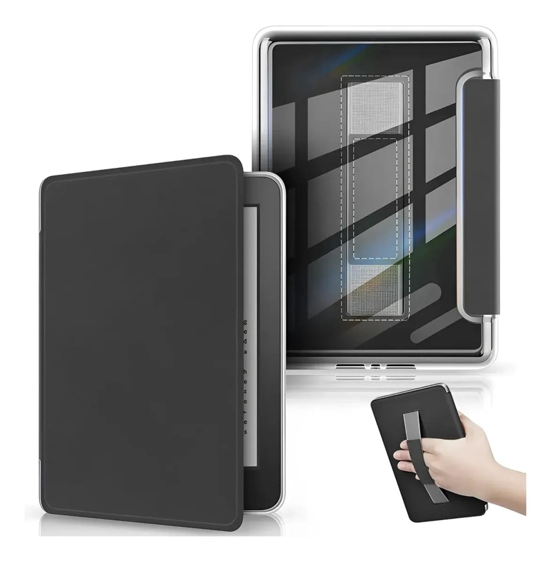 FUNDA MICROFIBRA Y MICA PARA KINDLE PAPERWHITE 2024 12VA GEN - 1
