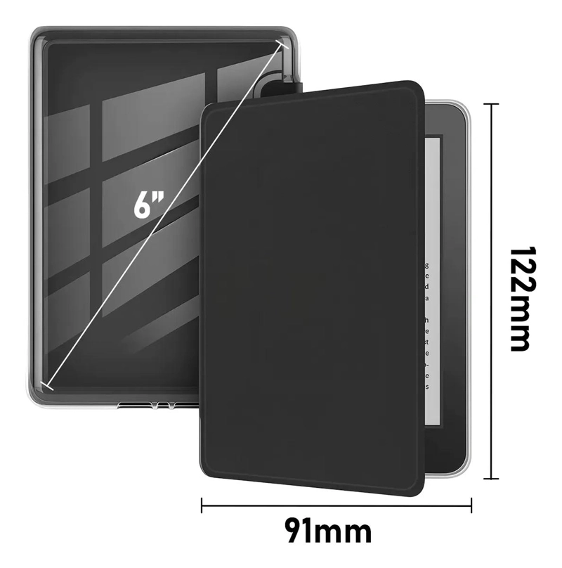 FUNDA MICROFIBRA Y MICA PARA KINDLE PAPERWHITE 2024 12VA GEN - 2