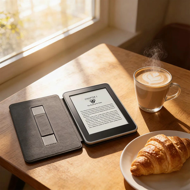 FUNDA MICROFIBRA Y MICA PARA KINDLE PAPERWHITE 2024 12VA GEN - 5