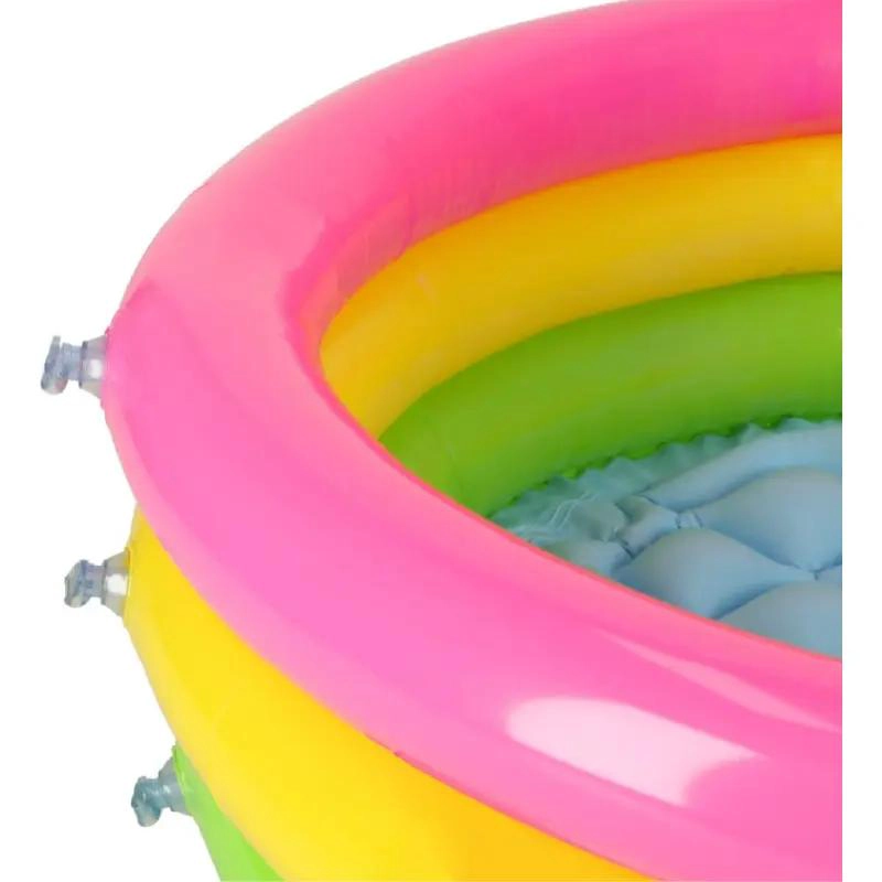 PISCINA INFLABLE REDONDA INFANTIL MULTICOLOR PARA NIÑOS - 3
