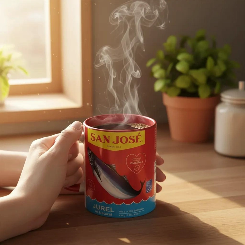 TAZA JUREL SAN JOSE  11OZ CERAMICA BICOLOR ROJA HUMOR - 3