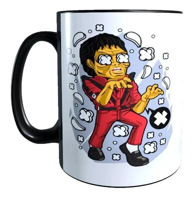 TAZA MAGICA CON DISEÑO DE THRILLER Y MICHAEL JACKSON - 2