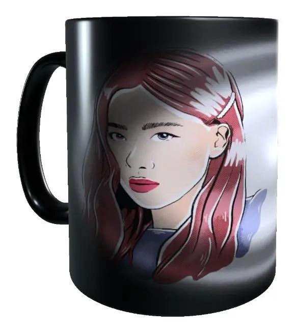 TAZA MAGICA CAMBIA COLOR DISEÑO POP ROSA 320 CC - 1