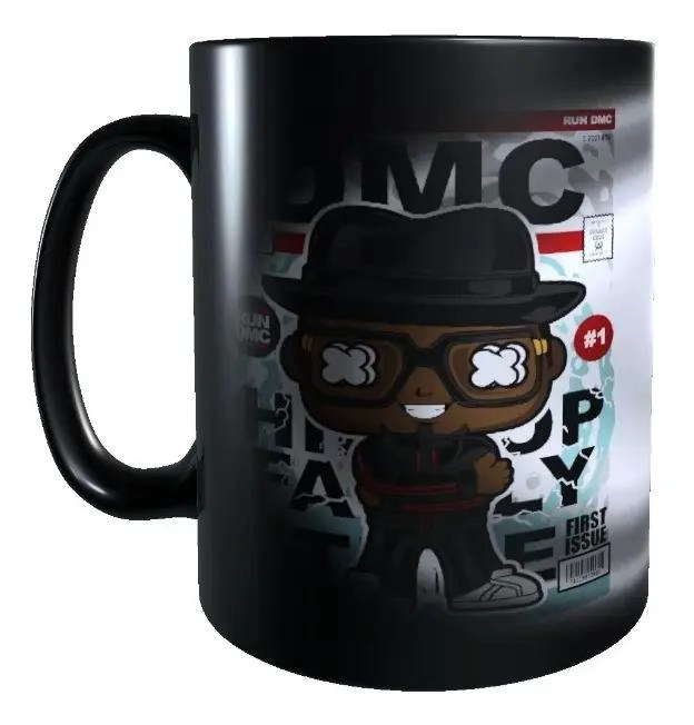 TAZA MAGICA NEGRA QUE CAMBIA DE COLOR CON LIQUIDOS CALIENTES - 1