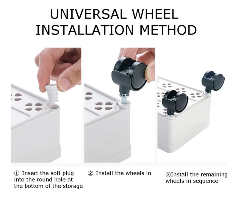 CARRO ORGANIZADOR DE 3 NIVELES CON RUEDAS PARA ALMACENAMIENTO - 7