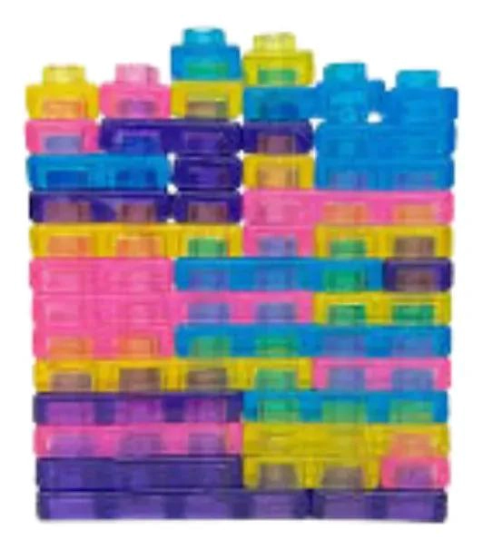 BLOQUES DE CONSTRUCCION FLEXIBLES MULTICOLOR PARA NIÑOS 40 PIEZAS - 1