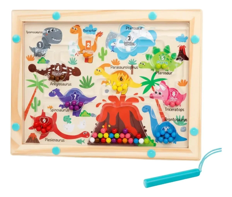 TABLERO MAGNE TICO EDUCATIVO DE MADERA PARA NIÑOS - 1