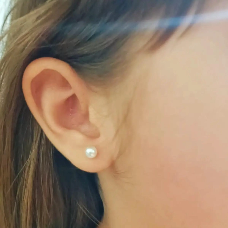 AROS DE PERLAS 5MM PARA PIERCING HELIX HIPOALERGE NICOS - 3