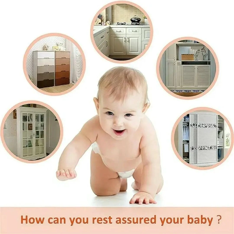 CIERRE DE SEGURIDAD ADHESIVO PARA PUERTAS DE BEBE - 7