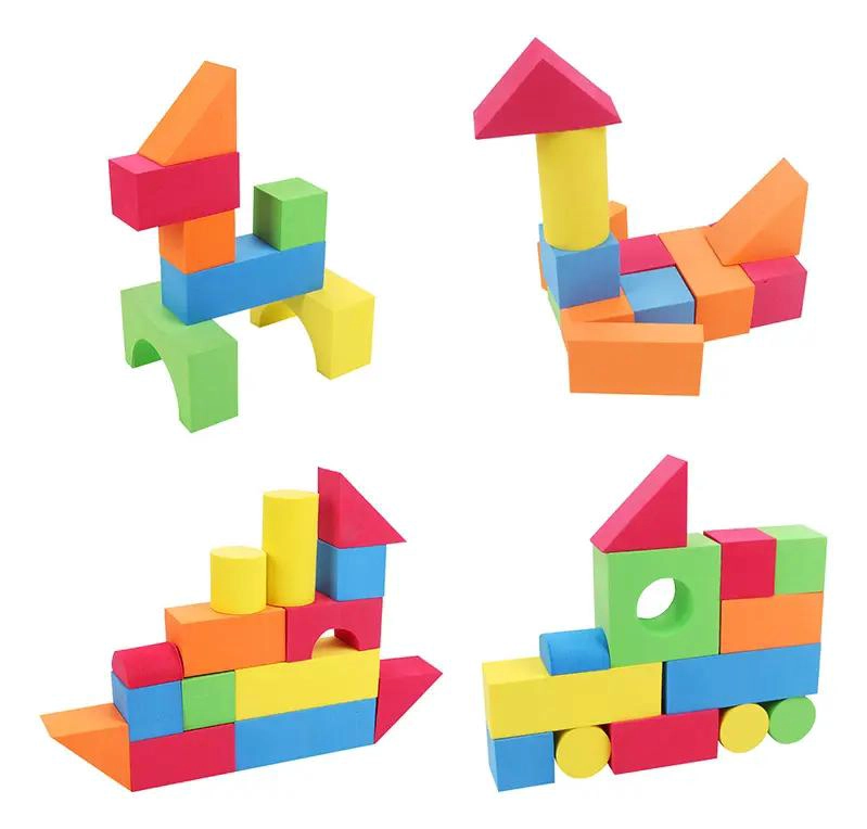BLOQUES DE CONSTRUCCION DE ESPUMA PARA NIÑOS 46 PIEZAS - 10