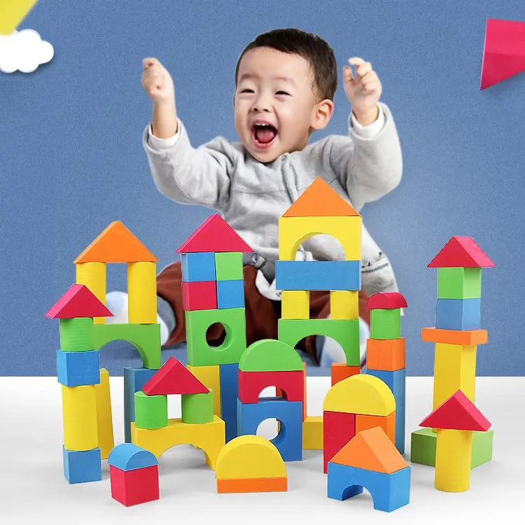 BLOQUES DE CONSTRUCCION DE ESPUMA PARA NIÑOS 46 PIEZAS - 4