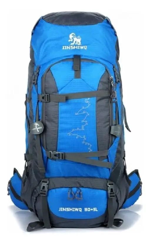 MOCHILA IMPERMEABLE PARA CAMPING Y SENDERISMO 80+5 LITROS - 6