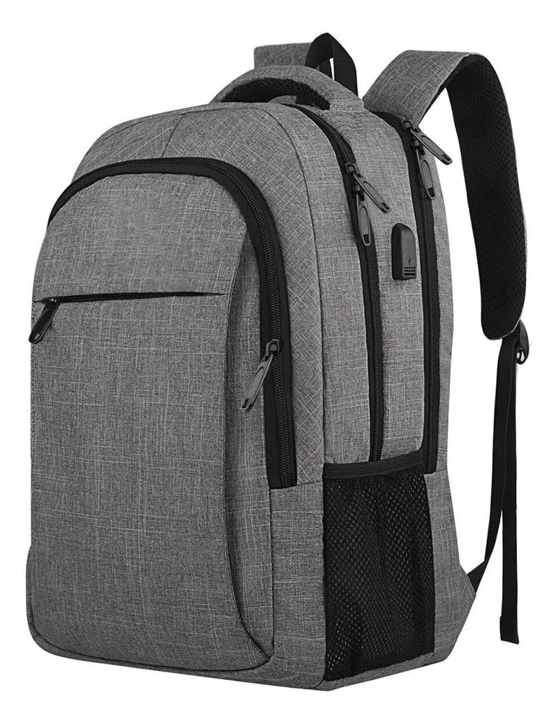 MOCHILA IMPERMEABLE ANTIRROBO PARA NOTEBOOK CON DISEÑO MODERNO - 1