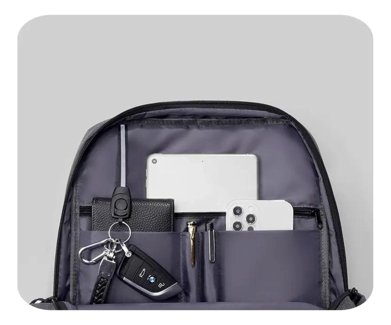 MOCHILA IMPERMEABLE PARA COMPUTADOR CON CONEXION USB - 6