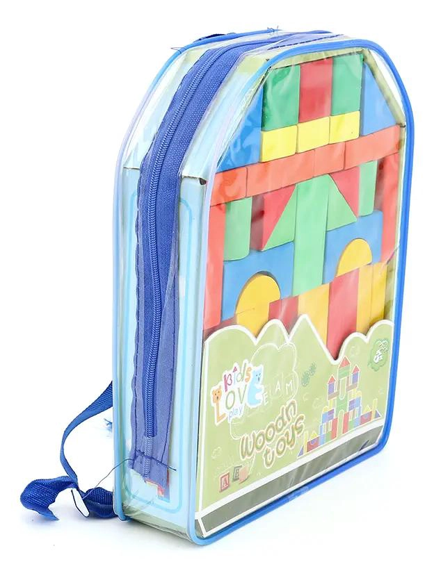 MOCHILA EDUCATIVA CON BLOQUES DE MADERA PARA APRENDIZAJE - 5