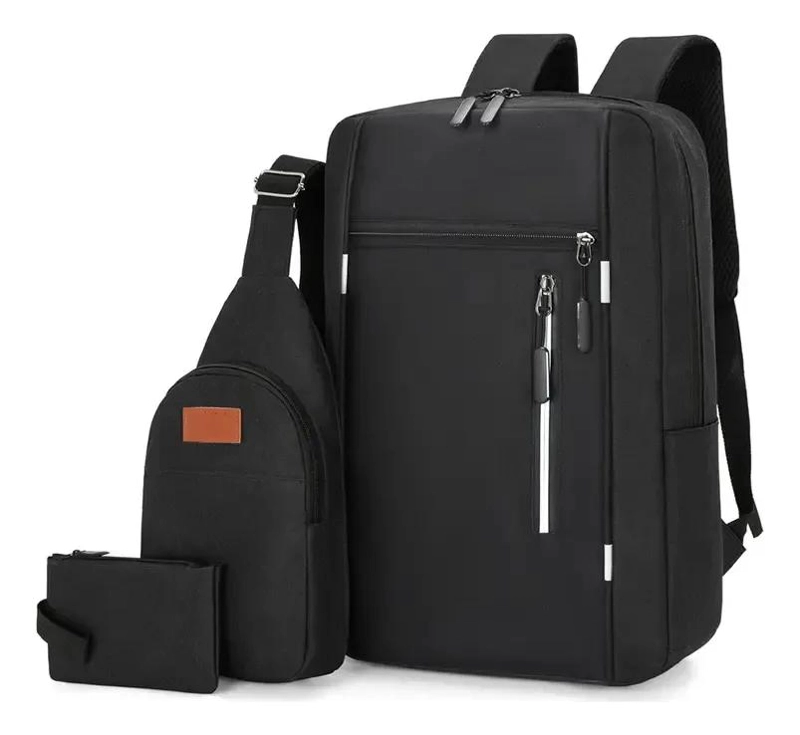MOCHILA EJECUTIVA ANTIRROBO IMPERMEABLE CON BOLSO COMPLEMENTARIO - 2