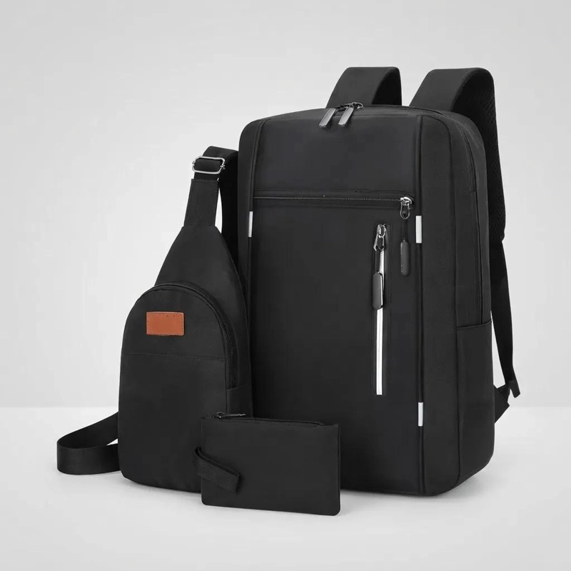 MOCHILA EJECUTIVA ANTIRROBO IMPERMEABLE CON BOLSO COMPLEMENTARIO - 7