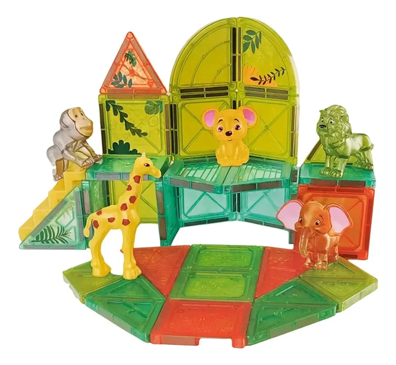 JUEGOS DE BLOQUES MAGNE TICOS DE ANIMALES 23 PIEZAS MULTICOLOR - 6