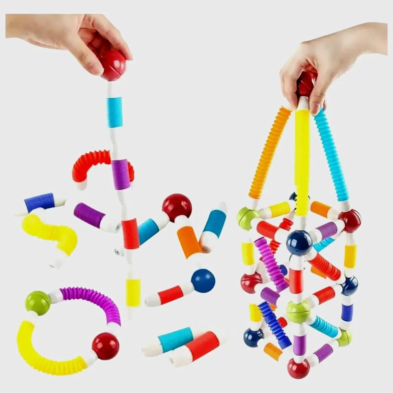 BLOQUES MAGNE TICOS RETRACTILES PARA CONSTRUCCION CREATIVA INFANTIL - 1