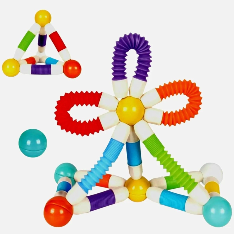 BLOQUES MAGNE TICOS RETRACTILES PARA CONSTRUCCION CREATIVA INFANTIL - 5