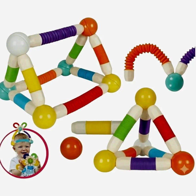 BLOQUES MAGNE TICOS RETRACTILES PARA CONSTRUCCION CREATIVA INFANTIL - 6