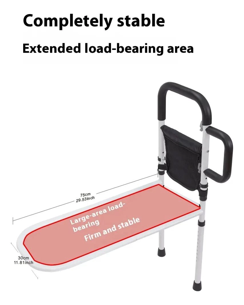 BARANDA DE CAMA LATERAL AJUSTABLE PARA SEGURIDAD DE ADULTOS MAYORES - 3