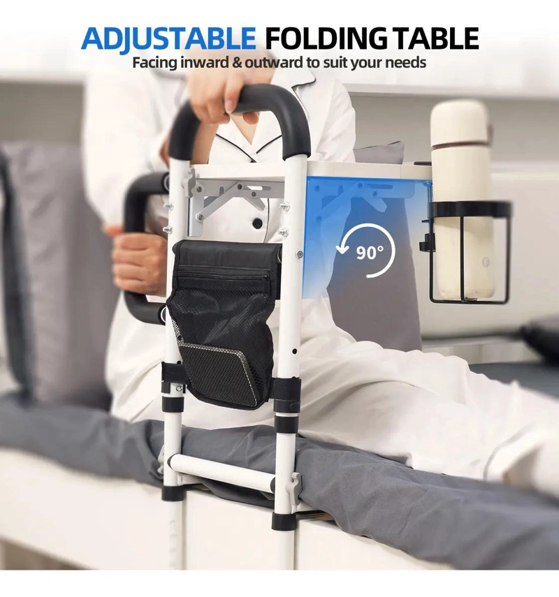 BARANDA DE CAMA LATERAL AJUSTABLE PARA SEGURIDAD DE ADULTOS MAYORES - 7