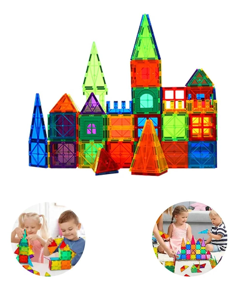 JUGUETE MAGNE TICO DE CONSTRUCCION 32 PIEZAS PARA NIÑOS - 3