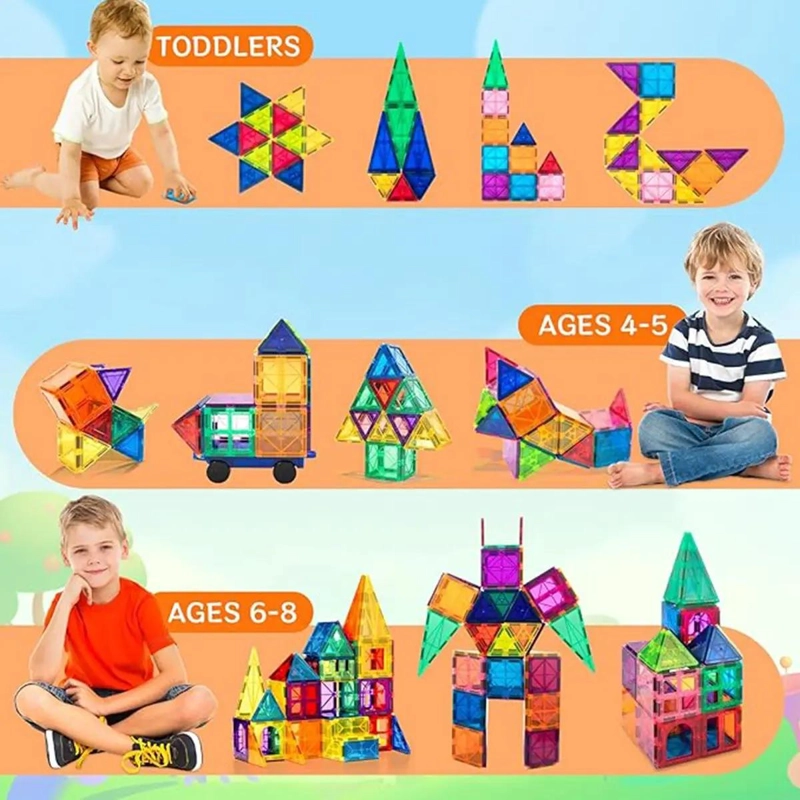 JUGUETE MAGNE TICO DE CONSTRUCCION 32 PIEZAS PARA NIÑOS - 7