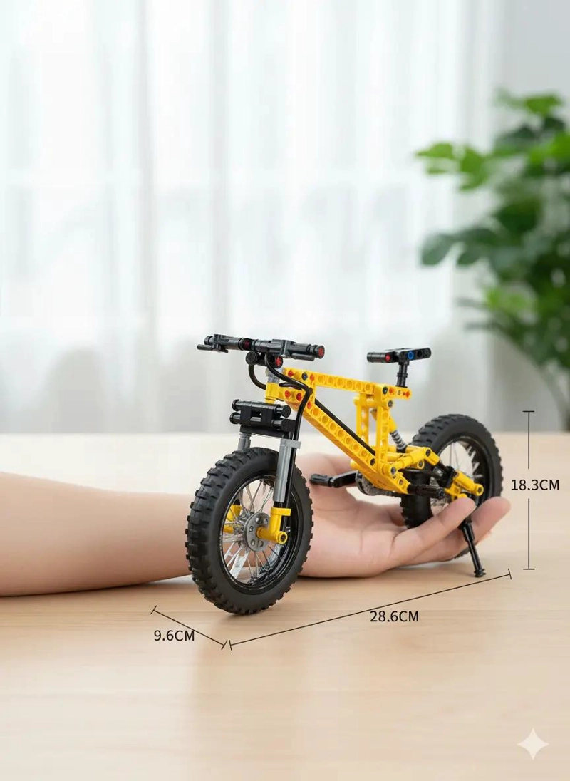 SET DE BLOQUES ARMABLES 3D BICICLETA CON 209 PIEZAS - 2