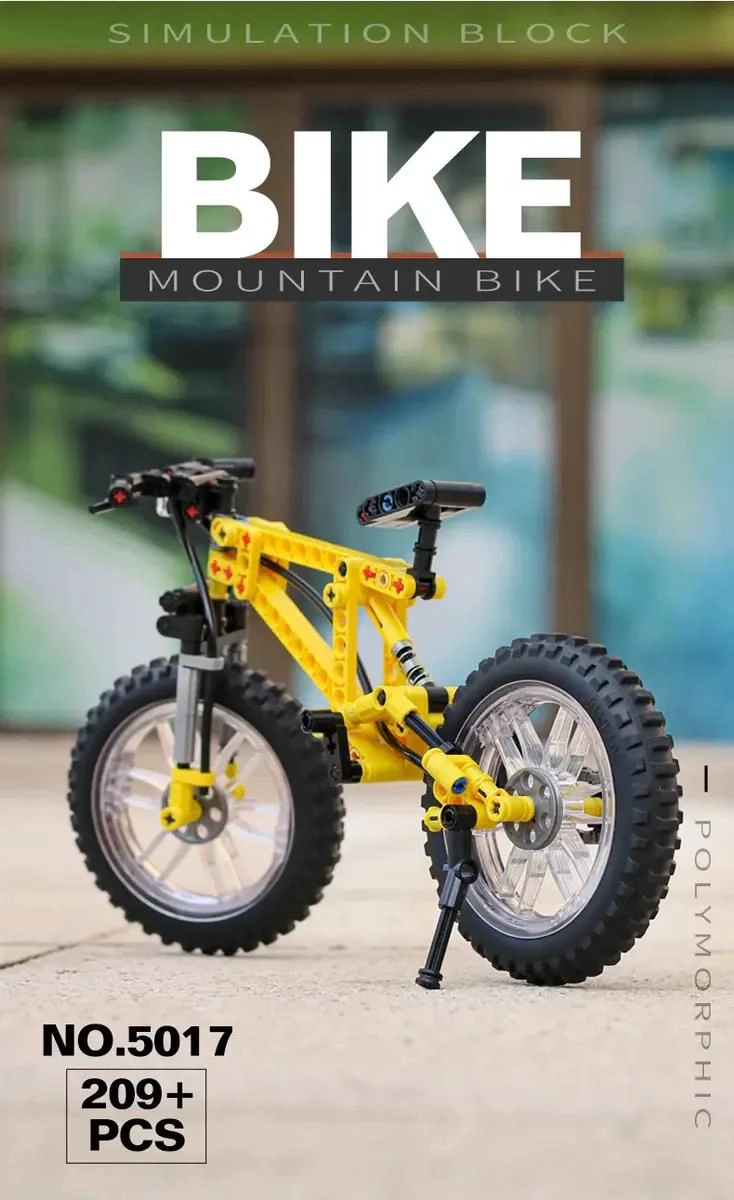 SET DE BLOQUES ARMABLES 3D BICICLETA CON 209 PIEZAS - 6
