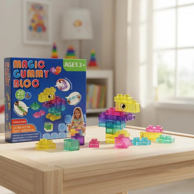 BLOQUES DE CONSTRUCCION ARMABLES PARA NIÑOS 20 PIEZAS - 1