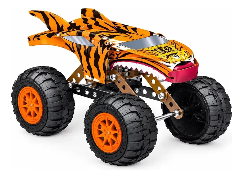 MONSTER TRUCK MECANO 104 PIEZAS CON PLUMONES PARA PERSONALIZAR - 2
