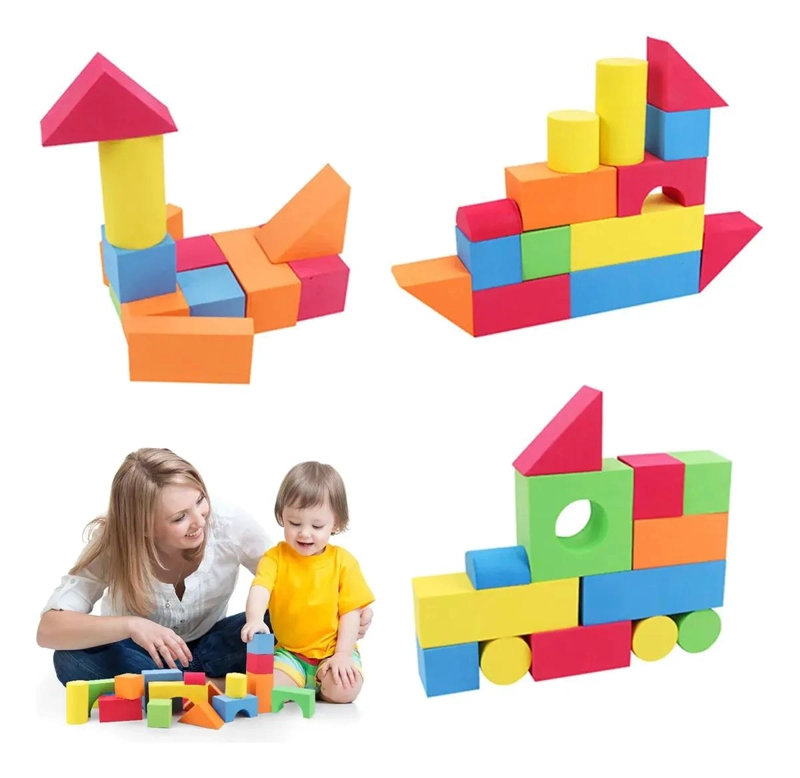 JUEGO DE 46 BLOQUES DE ESPUMA PARA CONSTRUCCION INFANTIL - 4