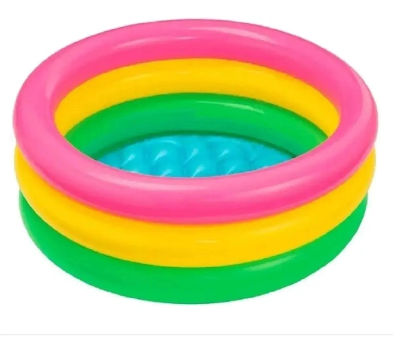 PISCINA INFLABLE INFANTIL MULTICOLOR PARA NIÑOS DE 1 A 3 AÑOS - 2