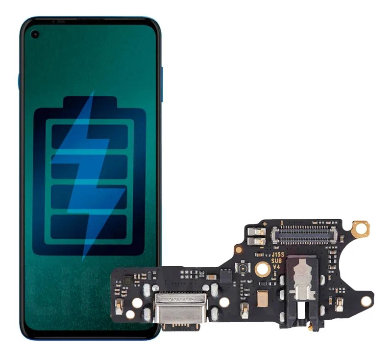 REPUESTO FLEX CARGA USB PARA SMARTPHONE REDMI NOTE 9 - 1