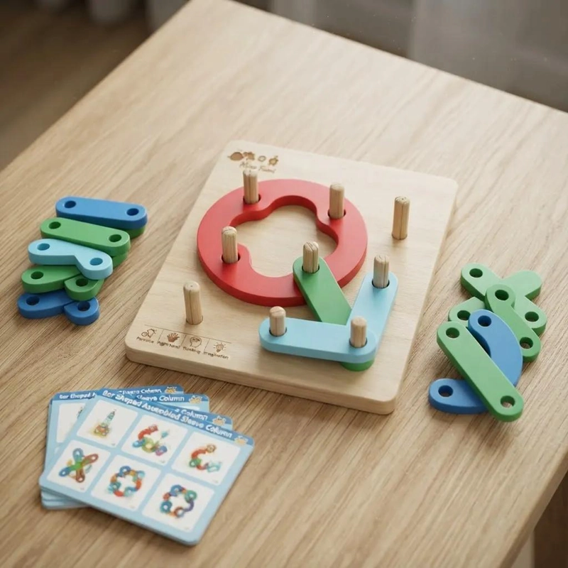 JUEGO DIDACTICO DE MADERA PARA APRENDIZAJE Y DIVERSION INFANTIL - 3