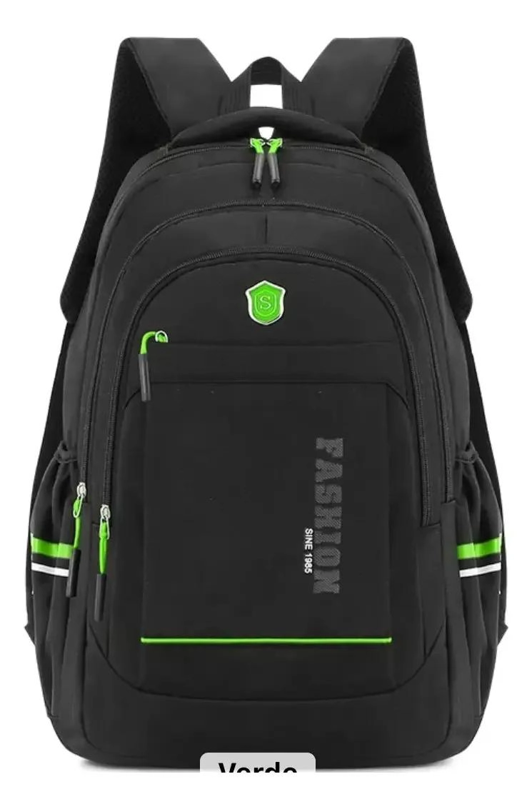 MOCHILA ESCOLAR URBANA IMPERMEABLE CON COMPARTIMENTO PARA LAPTOP - 1