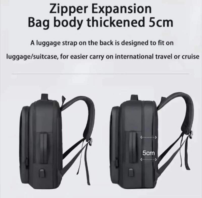 MOCHILA MULTIFUNCIONAL IMPERMEABLE CON CARGA USB - 3
