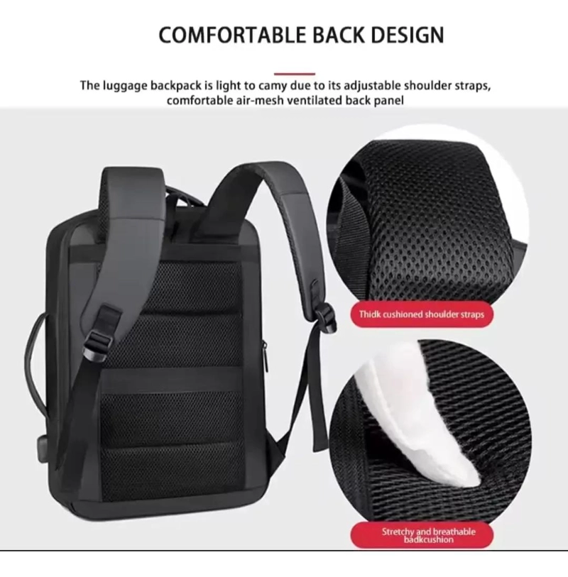 MOCHILA MULTIFUNCIONAL IMPERMEABLE CON CARGA USB - 6