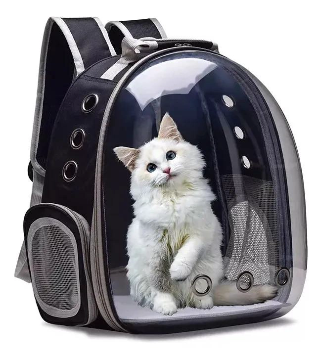 MOCHILA PARA MASCOTAS CON VISTA PANORAMICA Y VENTILACION - 10