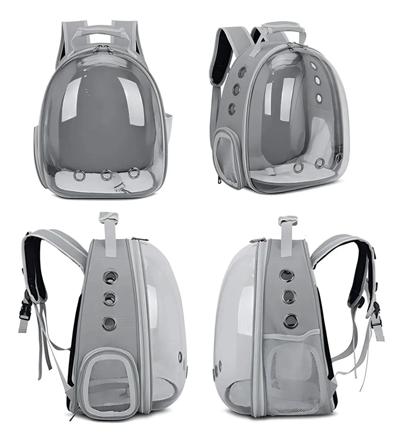 MOCHILA PARA MASCOTAS CON VISTA PANORAMICA Y VENTILACION - 3
