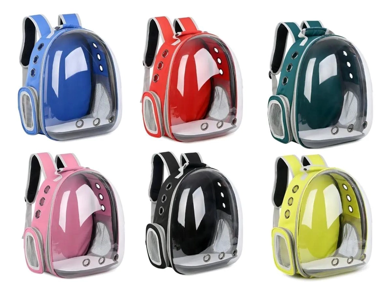 MOCHILA PARA MASCOTAS CON VISTA PANORAMICA Y VENTILACION - 7
