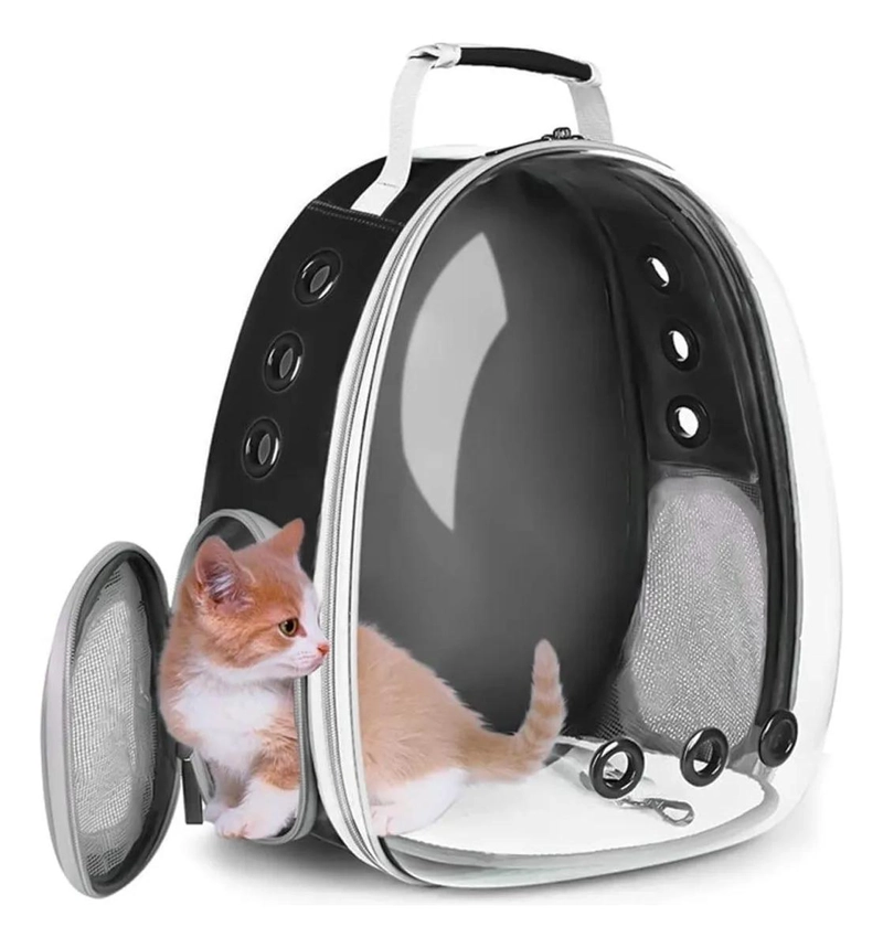 MOCHILA PARA MASCOTAS CON VISTA PANORAMICA Y VENTILACION - 9